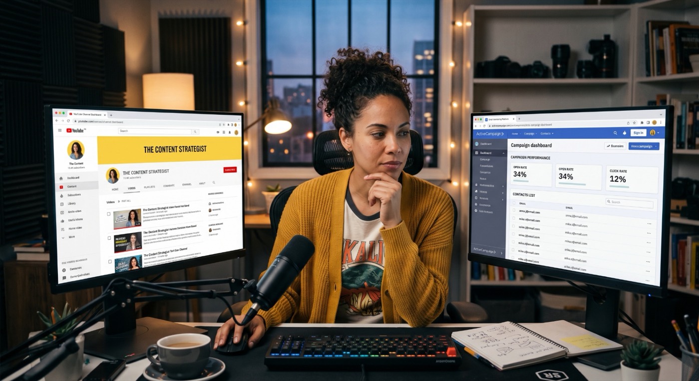YouTube e email marketing juntos convertem mais do que qualquer um dos dois sozinhos